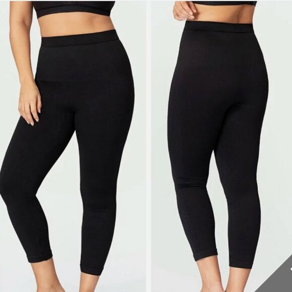 Empetua Daily Flaunt Mid Waist Shaping Capri Size XL Black NEW With Tags NWT - Picture 2 of 6